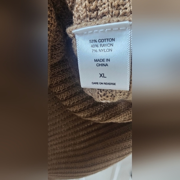 New York & Company Tan Long Sweater XL NEW - Picture 5 of 6